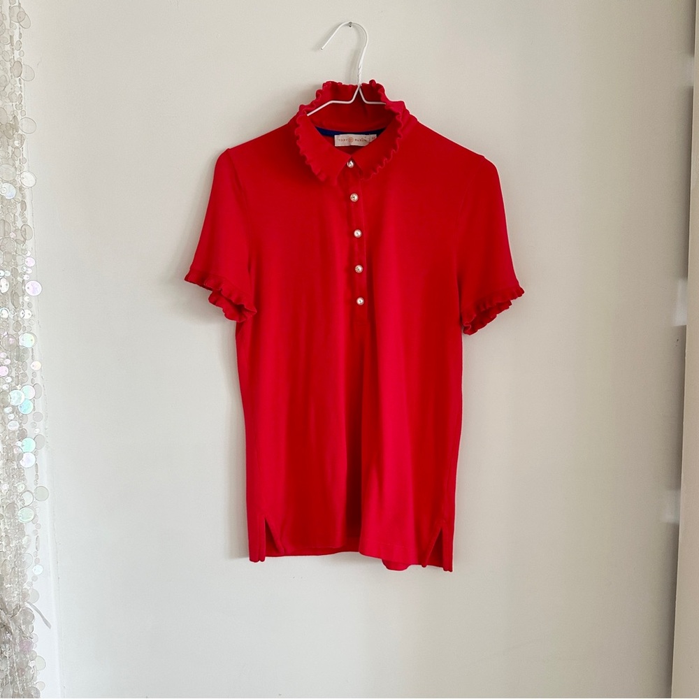 Tory Burch • Ruffle Polo - Picture 3 of 5